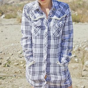 Long flannel tunic